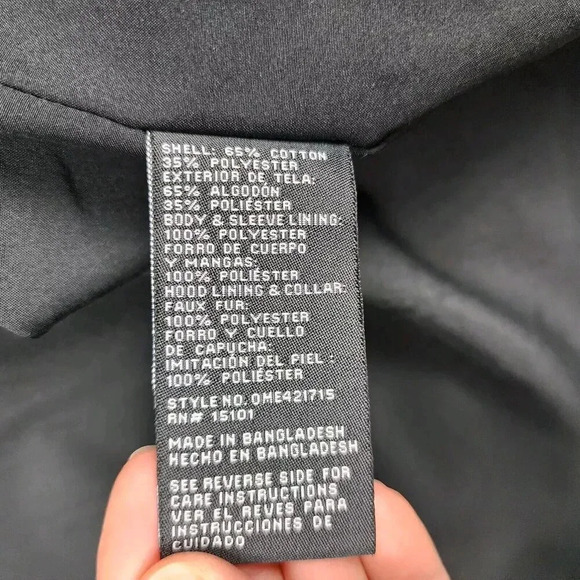 1 Madison Expedition Heritage Collection Jacket Women's S Black Faux Fur Hooded - Picture 7 of 11